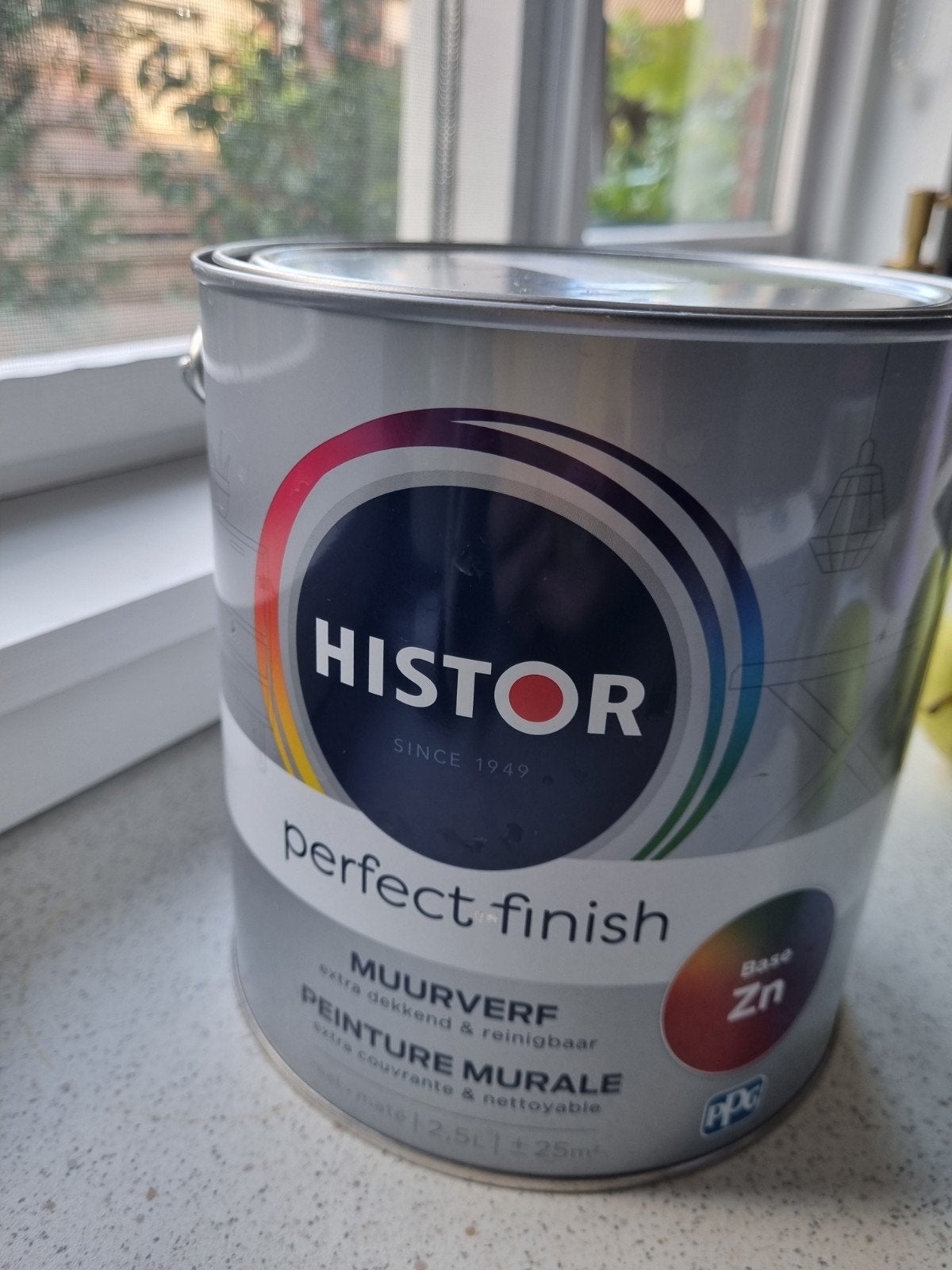 Histor Perfect Finish muurverf mosgroen mat 2,5 ltr, Ophalen of Verzenden