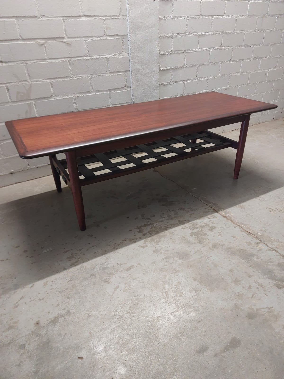 Topform salontafel in palissanderhout, Ophalen of Verzenden, Huis en Inrichting
