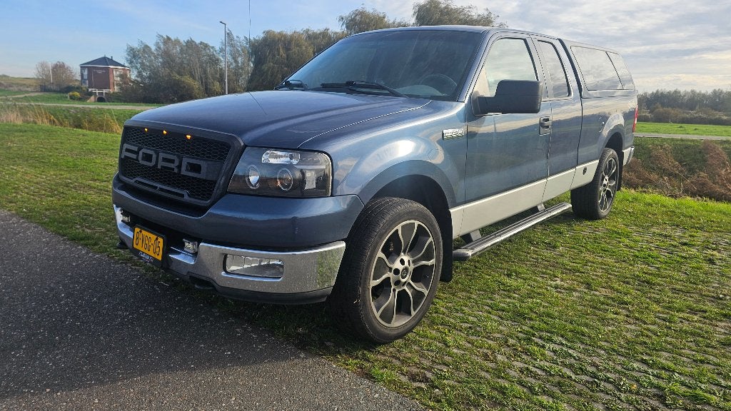 Ford F150 Crewcab 2005, Auto's, Automaat, Stof, 8 cilinders, Grijs