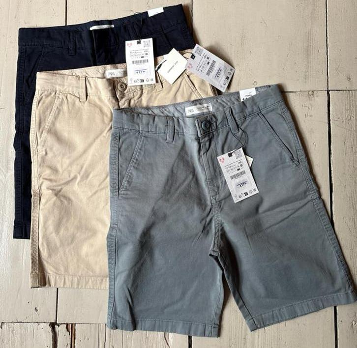 Nieuwe Zara Jongens Shorts - Set van 3 (Maat 152), Kinderen en Baby's, Kinderkleding | Maat 152, Ophalen of Verzenden, Nieuw, Jongen