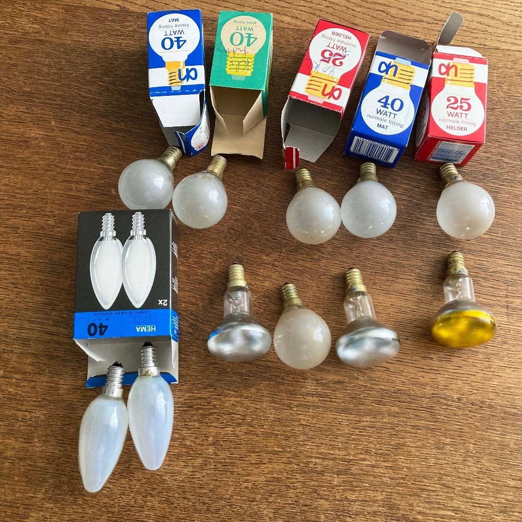 11x kleine gloeilampen kleine fitting E14, Gloeilamp, E14 (klein), Ophalen of Verzenden, Zo goed als nieuw