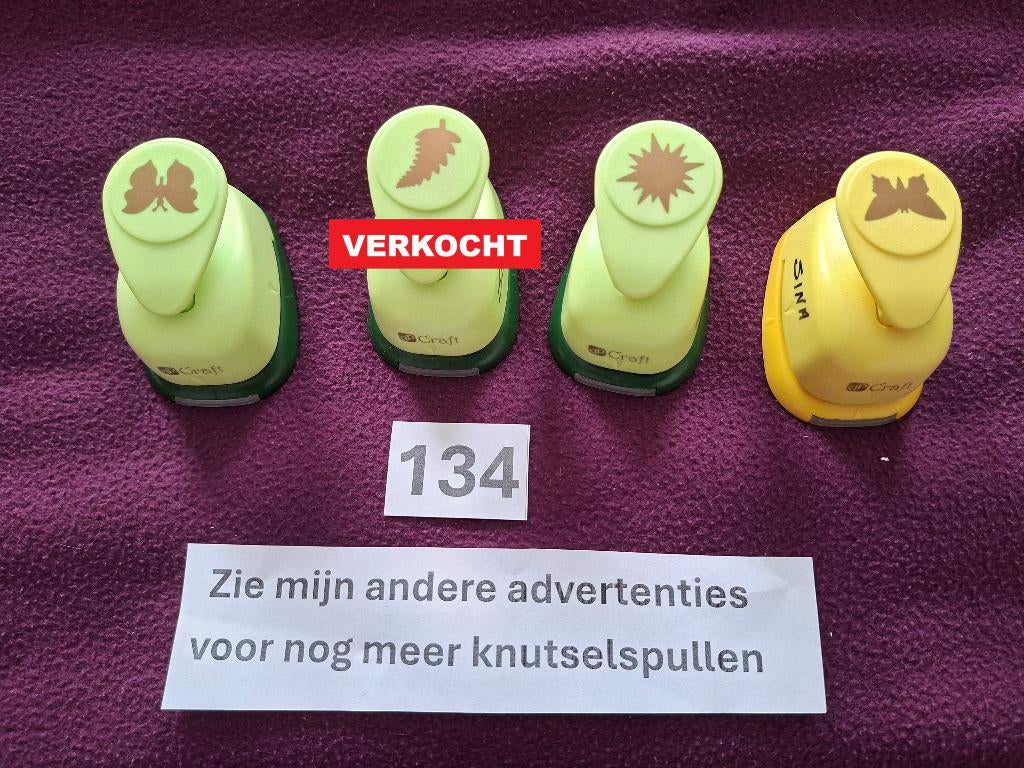 Set met 3 ponsen (nr 134), Hobby en Vrije tijd, Ophalen of Verzenden, Overige thema's, Pons of Mal