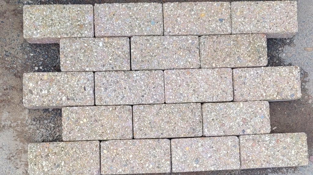 betonklinker /  rood, Tuin en Terras, Tegels en Klinkers, Ophalen of Verzenden, Beton, 10 m² of meer, Klinkers