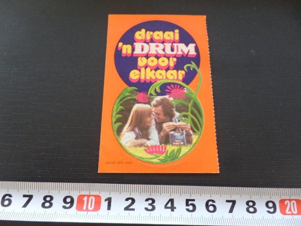 sticker Draai 'n DRUM voor elkaar  shag  LA089, Ophalen, Zo goed als nieuw