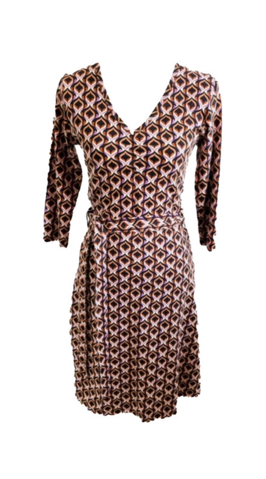 4funkyflavours kleurige retro jurk S, Kleding | Dames, Meerkleurig, Ophalen of Verzenden, Zo goed als nieuw, Knielengte
