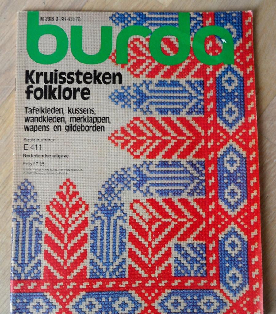 Burda kruissteken tijdschrift  mooie patronen zie foto;s, Ophalen of Verzenden, Nieuw, Handborduren, Overige typen