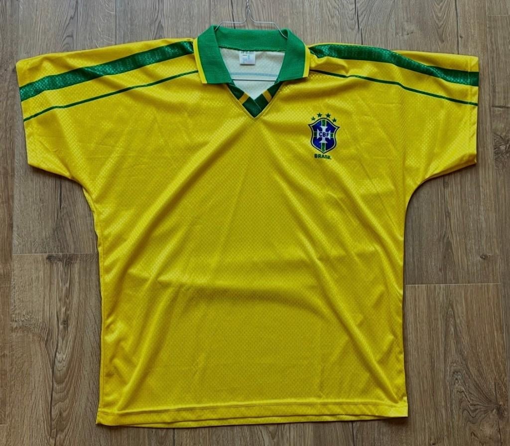 voetbalshirt Brazilië replica 1997-1998 maat L WK voetbal, Ophalen of Verzenden, Zo goed als nieuw, Buitenlandse clubs, Shirt