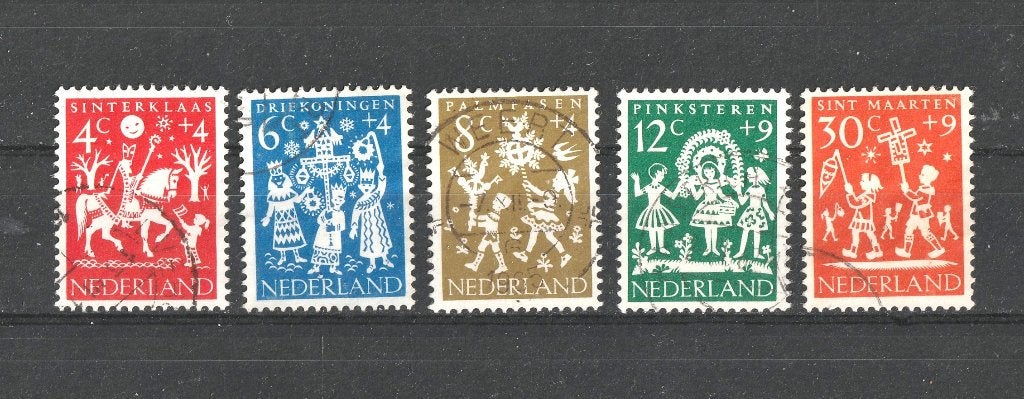 nvph 659-63 Kinderzegels 1961, Ophalen of Verzenden, Na 1940, Gestempeld