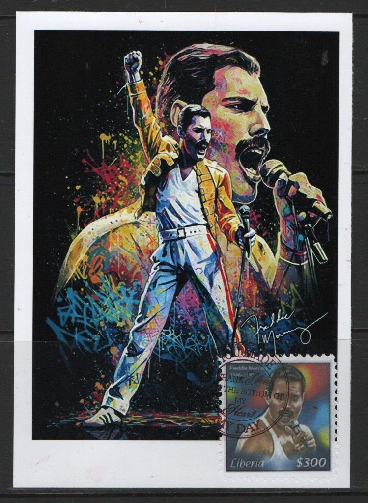 V9) postkaart Freddie Mercury USA QUIN GROUP, Verzenden, Gestempeld