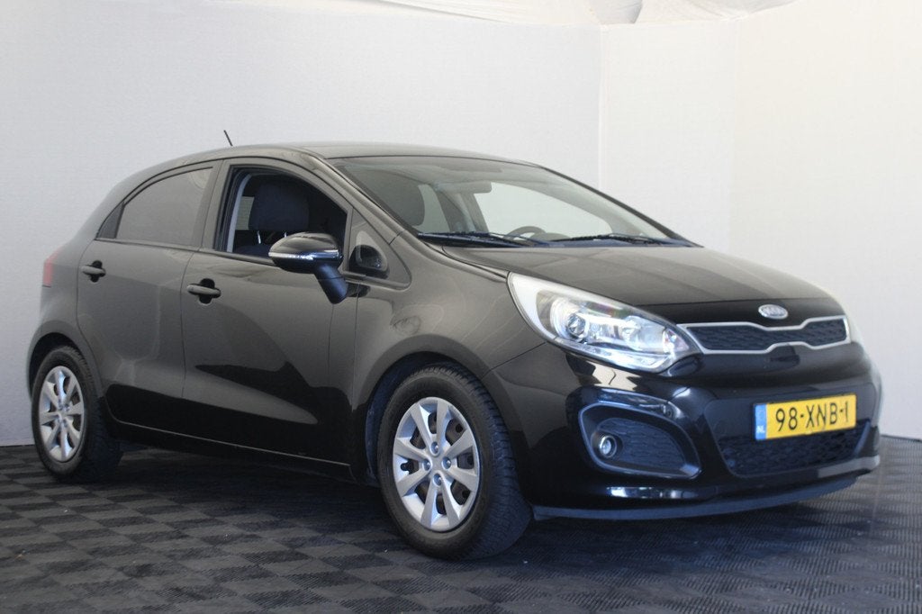 Kia Rio 1.2 CVVT Super Pack *WP* (bj 2012), Euro 5, Zwart, 4 cilinders, Zwart