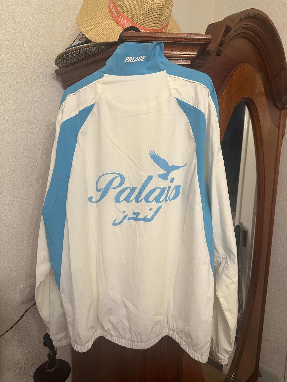Palace Palasonic Windbreaker Jas Maat M, Palace, Maat 48/50 (M), Wit, Nieuw