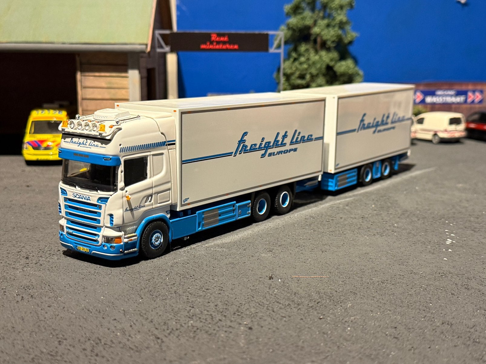 Tekno frightline scania combi, Tekno, Zo goed als nieuw, Tekno, Bus of Vrachtwagen