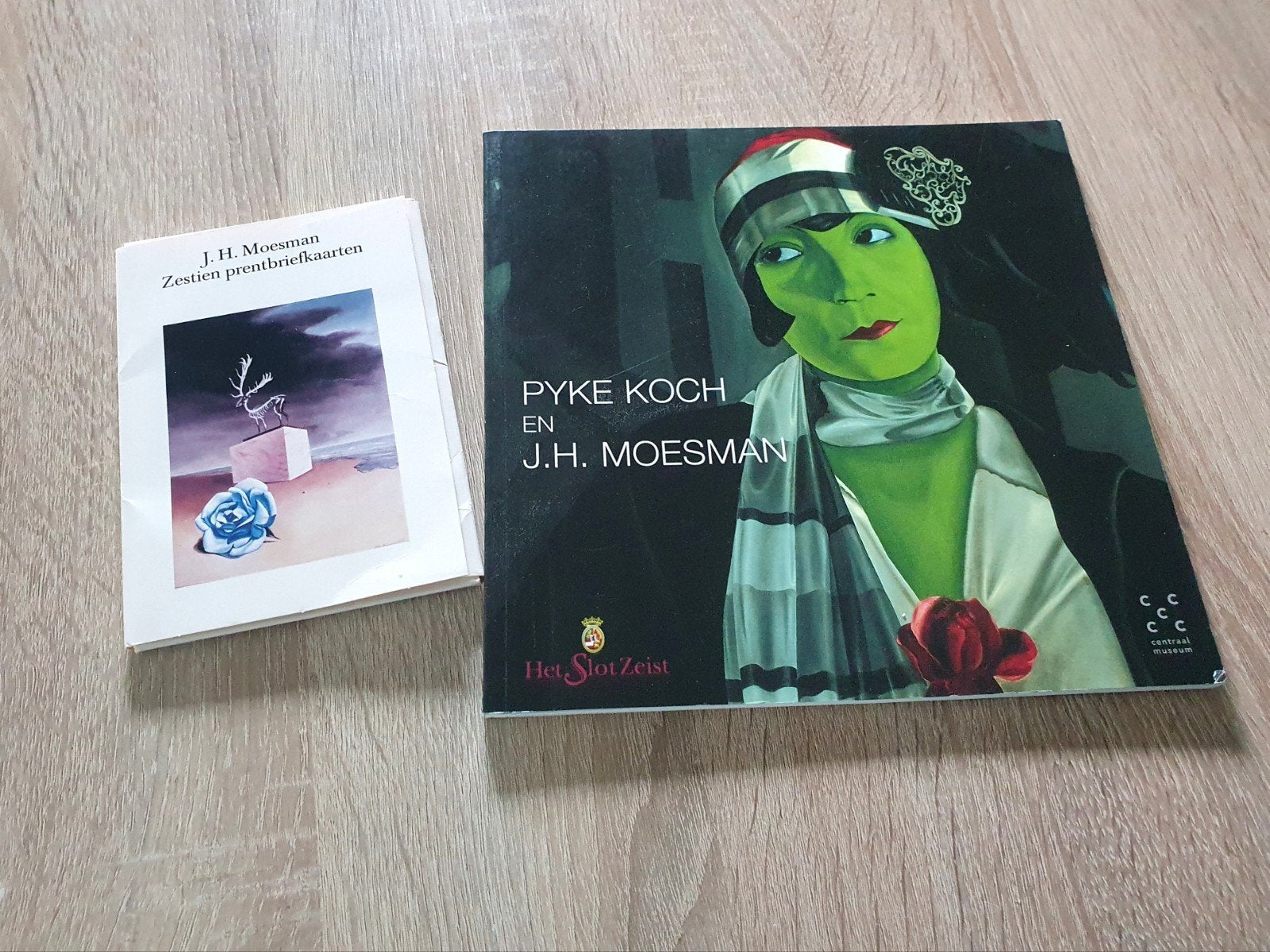 Pyke Koch en J.H. Moesman Boek + 16 Prentbriefkaarten, Ophalen of Verzenden, Zo goed als nieuw, Overige onderwerpen