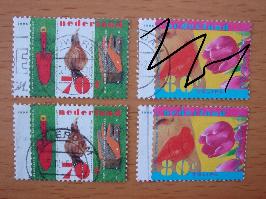 Voorjaarsbloemen 3x  NVPH 1668 en 1669, Ophalen of Verzenden, Na 1940, Gestempeld