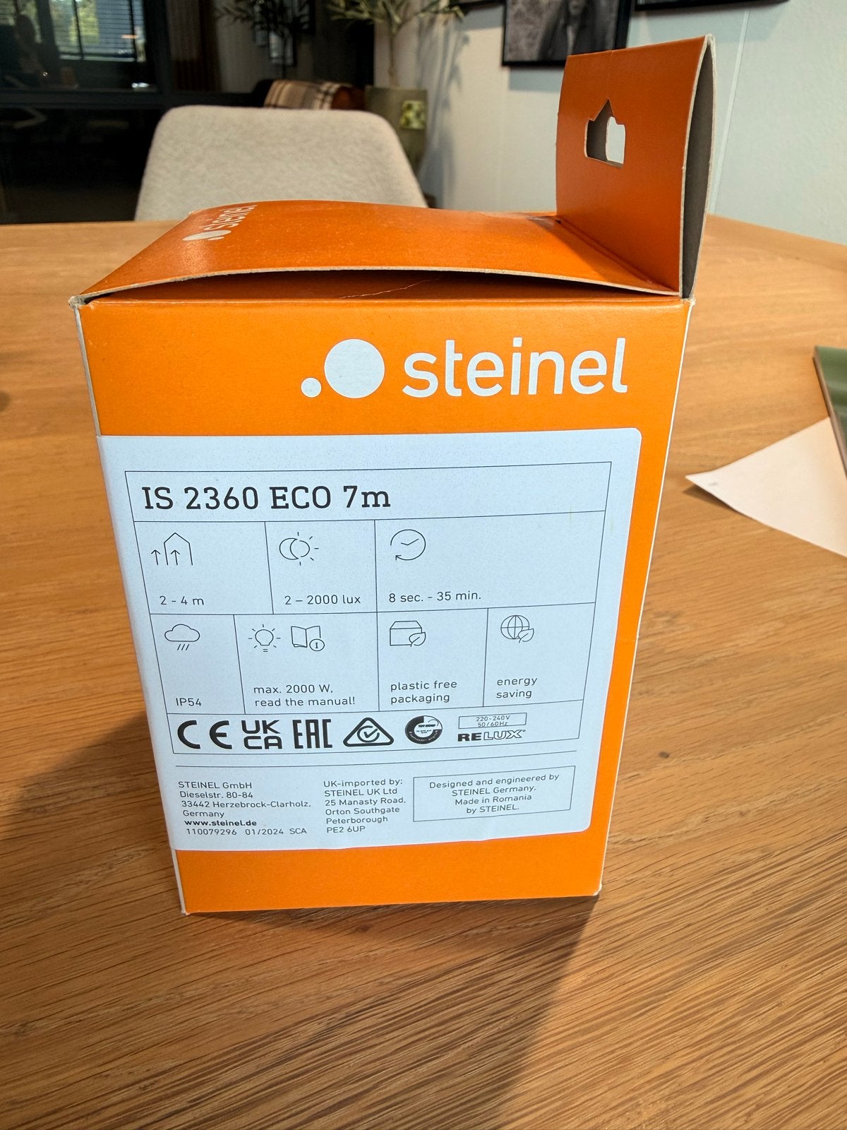 Steinel IS 2360 ECO 7m Bewegingsmelder Nieuw, Ophalen of Verzenden, Nieuw, Overige merken, Overige typen