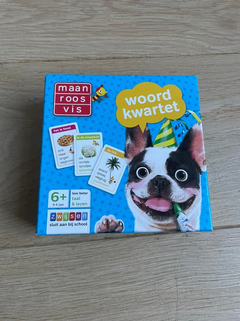 Maan roos vis woordkwartet Zwijsen, kwartet, Kinderen en Baby's, Speelgoed | Educatief en Creatief, Ophalen of Verzenden, Zo goed als nieuw
