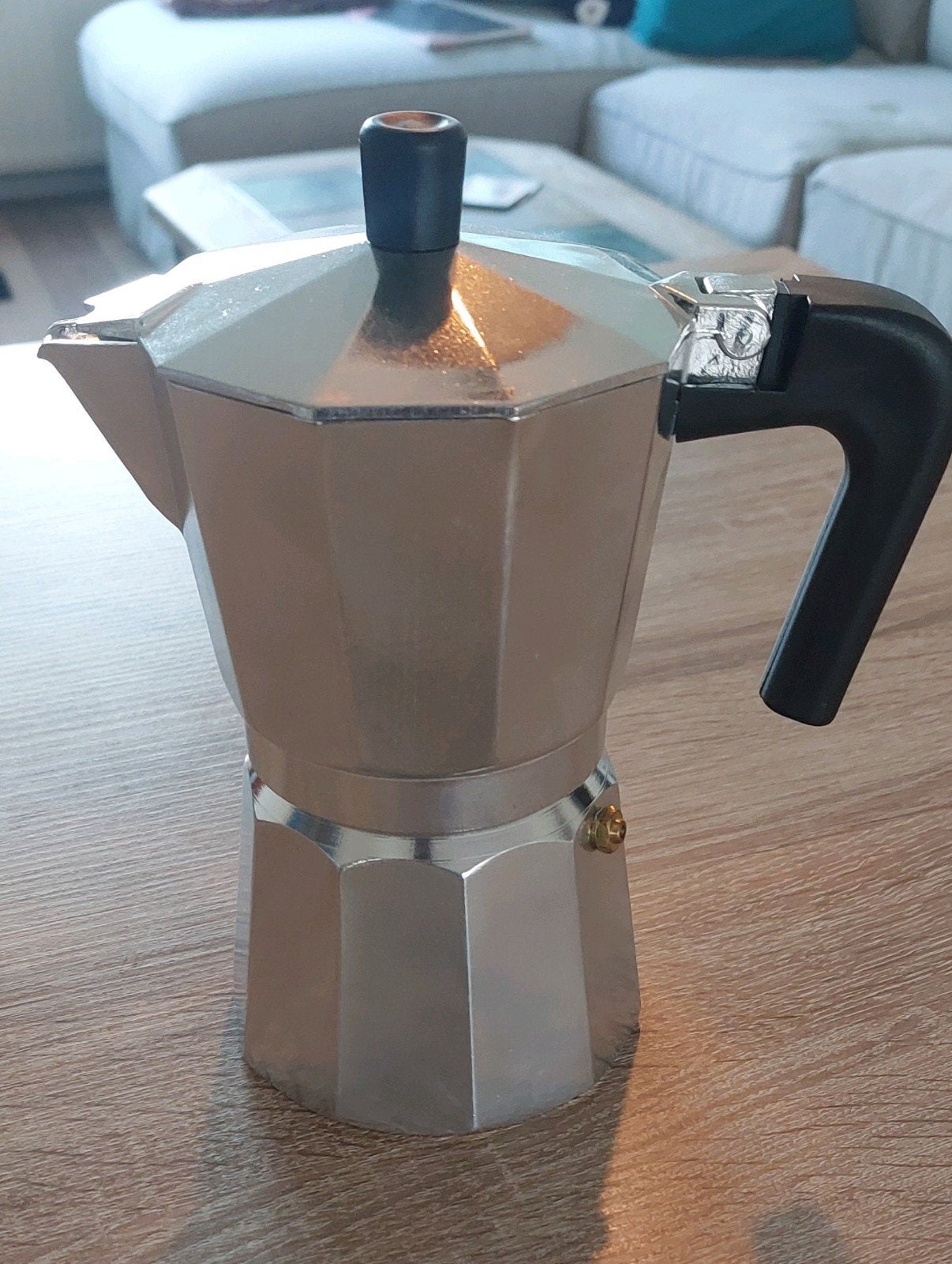 Hema Percolator espresso maker 4-6 kops zgan, Ophalen, Zo goed als nieuw, Espresso apparaat