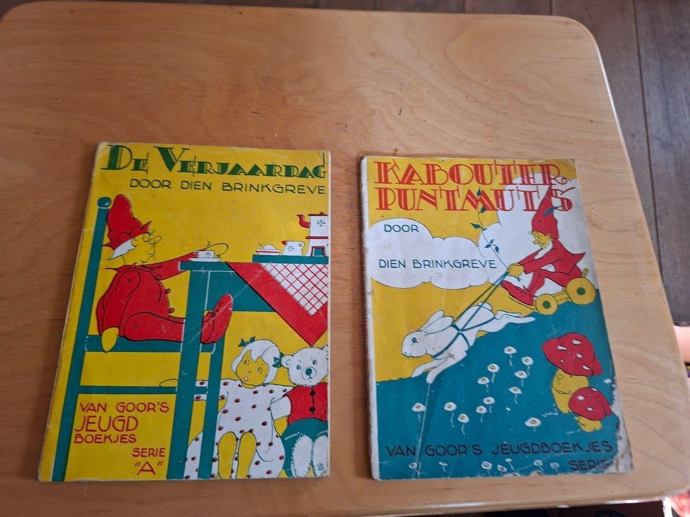 2 Kabouter Puntmuts boekjes - Van Goor's Jeugdboekjes, Boeken, Gelezen, Fictie algemeen, Ophalen of Verzenden, Dien Brinkgreve