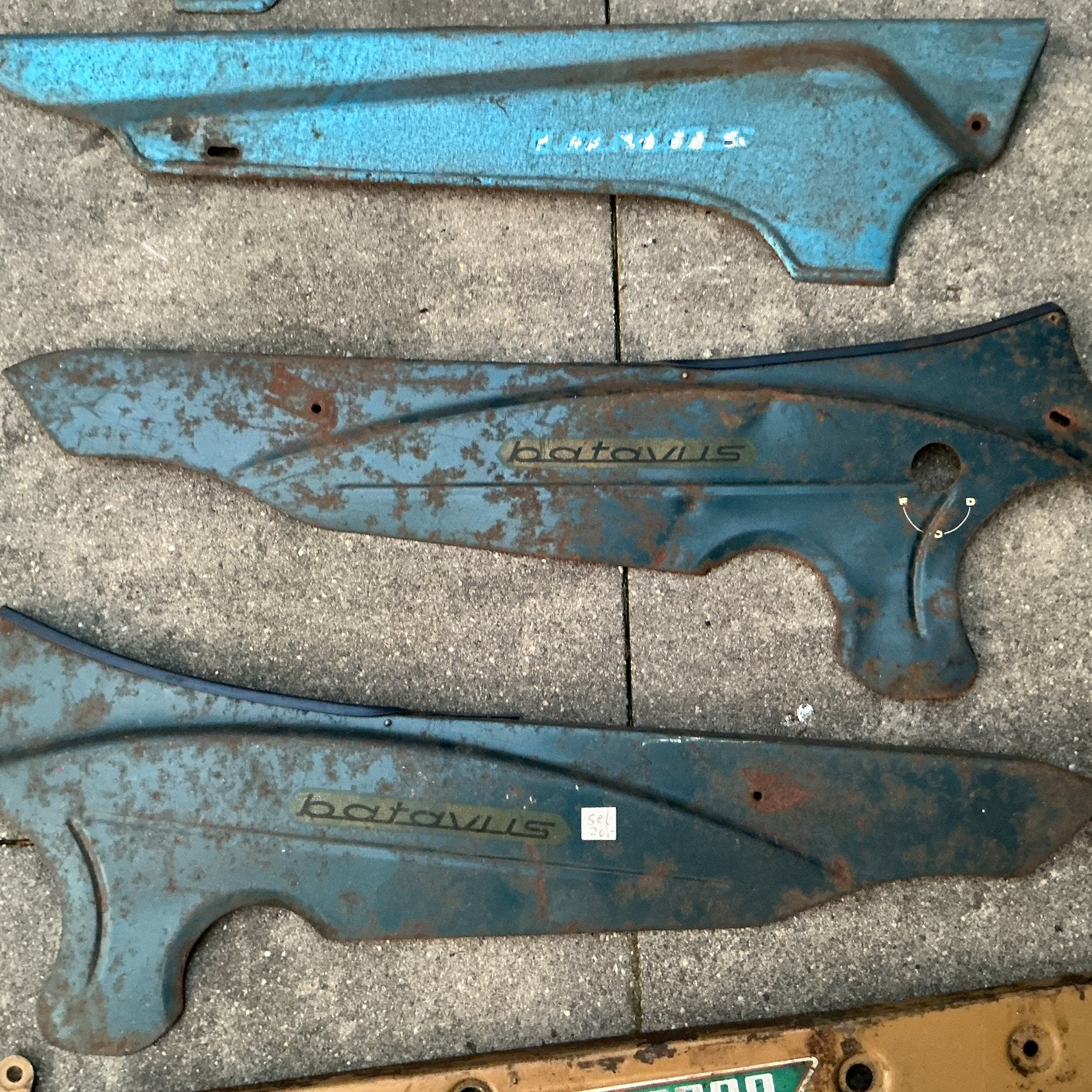 BATAVUS BATAVETTE 1966 METALEN MOTORSCHERMEN ZEER GAAF, Ophalen of Verzenden, Gebruikt, Kap, Batavus