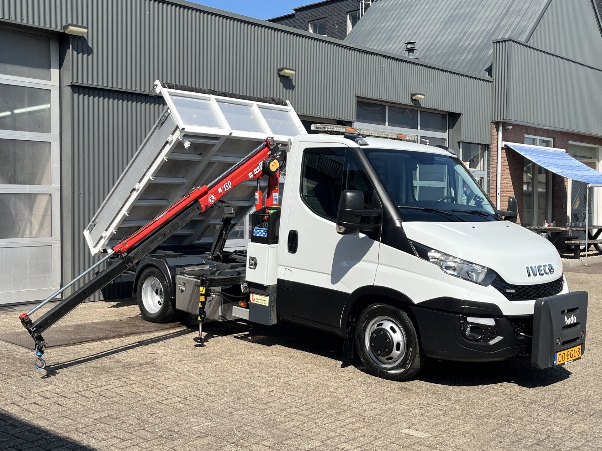 Iveco Daily 50C17 Maxilift 150 Laadkraan 3 zijden Kipper 3-P, Auto's, Automaat, Euro 5, Stof, Gebruikt