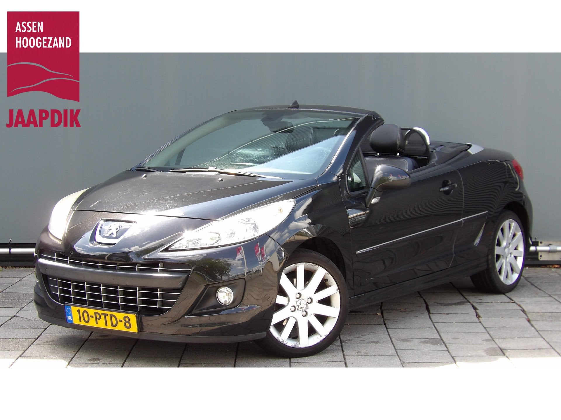 Peugeot 207 CC BWJ 2011 | 1.6 VTi 120PK Noir & Blanc | LEER, Auto's, Voorwielaandrijving, Euro 5, 15 km/l, Gebruikt