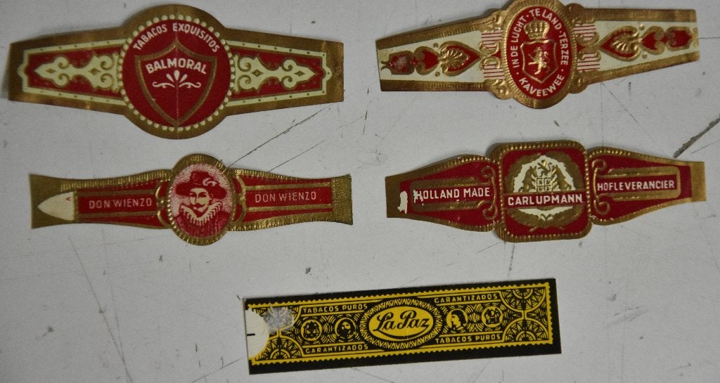 sigarenbandje Balmoral Don Wienzo Kaveewee Carlupmann La Paz, Ophalen of Verzenden, Zo goed als nieuw, Sigarenbandjes