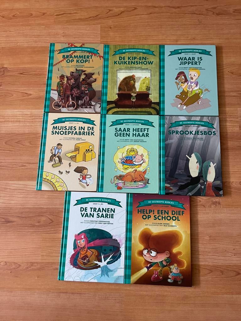 De Gestreepte Boekjes - Complete set van 8 kinderboeken, Ophalen of Verzenden, Zo goed als nieuw, Sprookjes