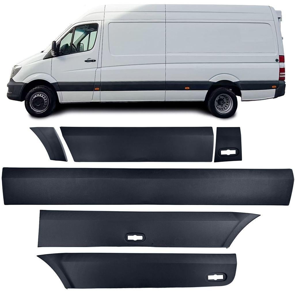Set Sierlijsten Bumperlijsten Links Mercedes Sprinter W906 L