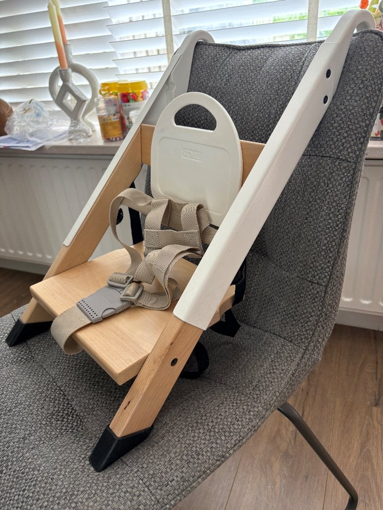 Stokke Handysitt kinderstoel, Ophalen, Zo goed als nieuw, Inklapstoel, Gordel(s)