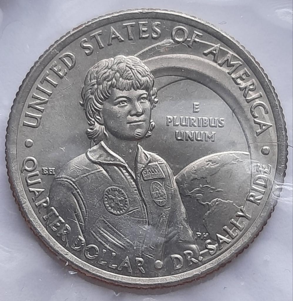 Quarter dollar 2022 p sally Ride., Ophalen of Verzenden, Noord-Amerika, Losse munt