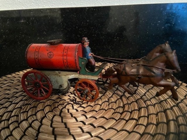 Sproeiwagen blik speelgoed, spruhwagen van ORO Brandenburg, Ophalen of Verzenden