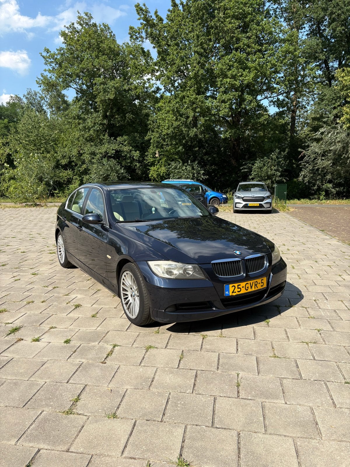 BMW 3-Serie 2.0 I 318 2008 Blauw (uniek interieur), Auto's, Achterwielaandrijving, Blauw, Handgeschakeld, Particulier