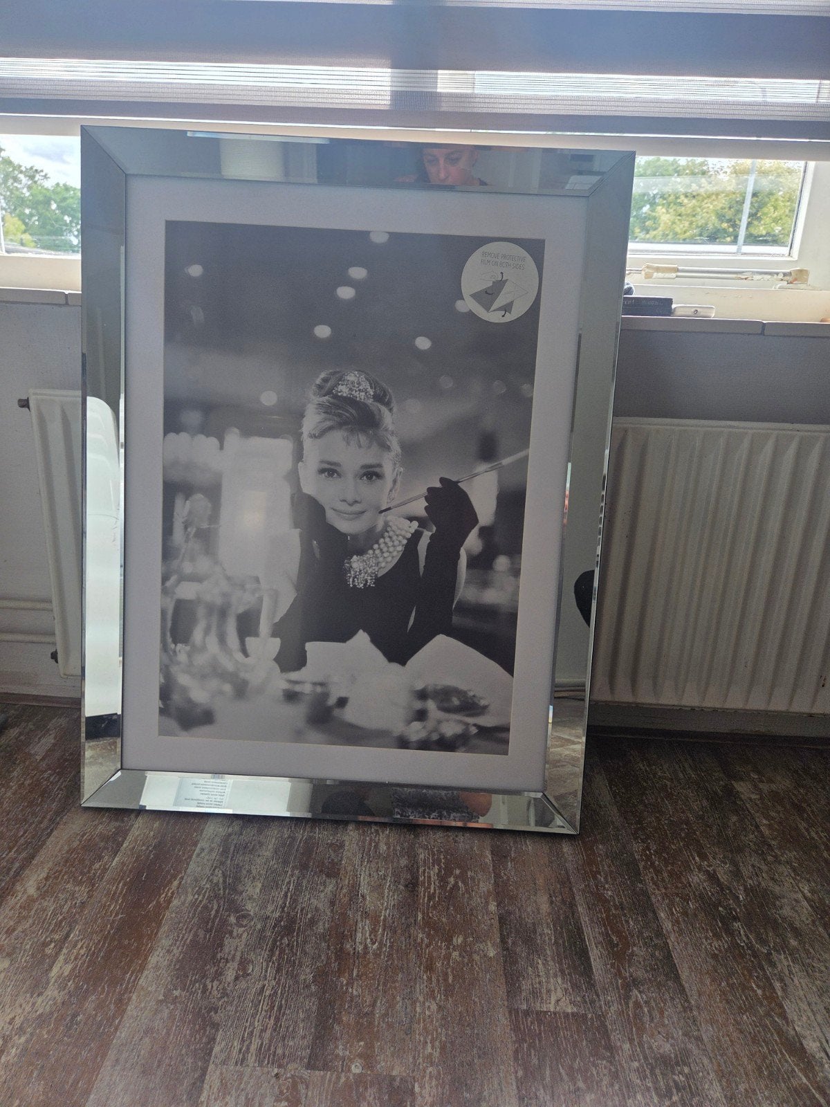 fotolijst met spiegelrand, Huis en Inrichting, Woonaccessoires | Schilderijen, Tekeningen en Foto's, Ophalen, Nieuw, Foto of Poster