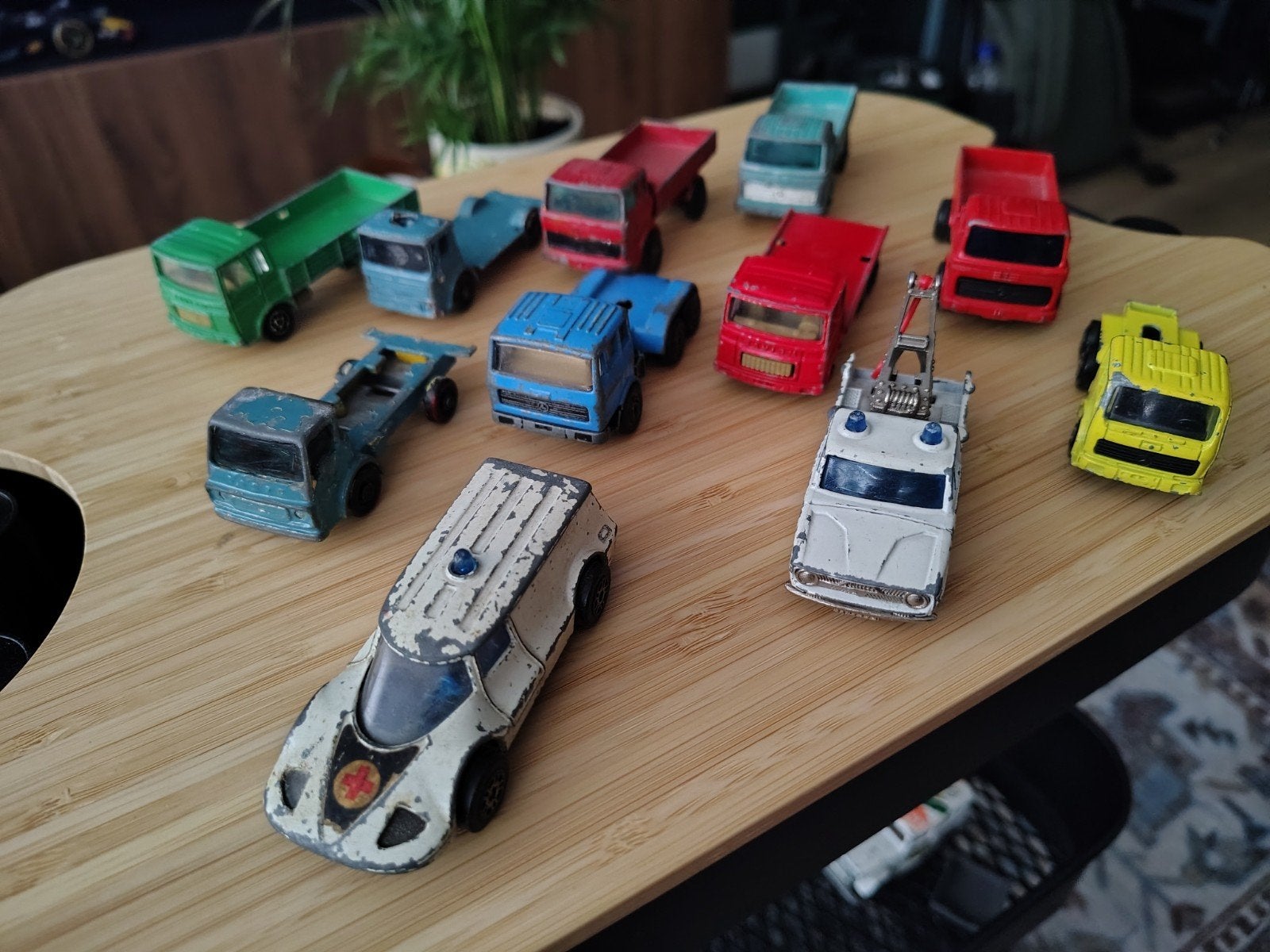 Partij vintage Matchbox Lesney, Majorette & Corgi Juniors, Ophalen of Verzenden, Gebruikt, Bus of Vrachtwagen, Lesney