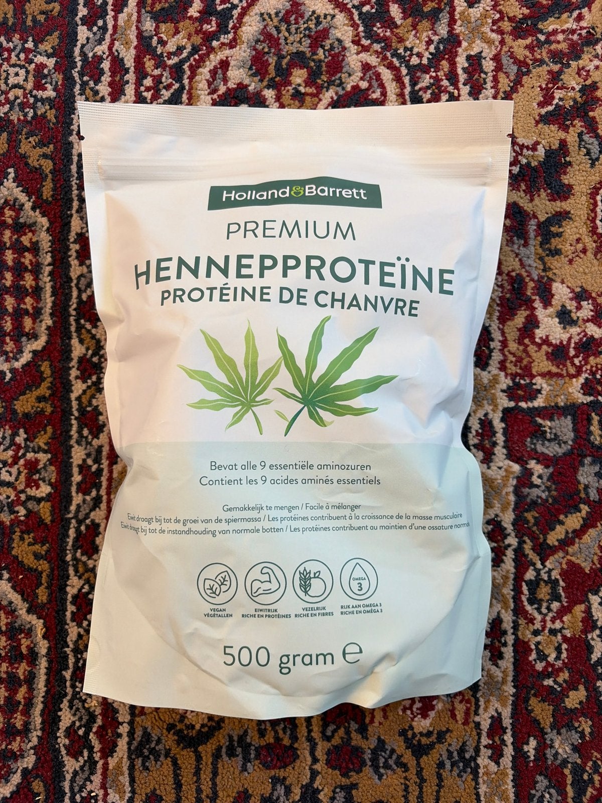 Holland & Barrett Premium Hennep Proteïne 500g, Ophalen of Verzenden, Nieuw, Poeder of Drank