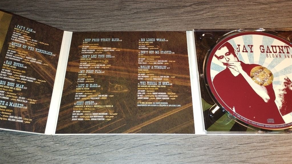 Jay Gaunt - Blown Away., Ophalen of Verzenden, Zo goed als nieuw, Jazz