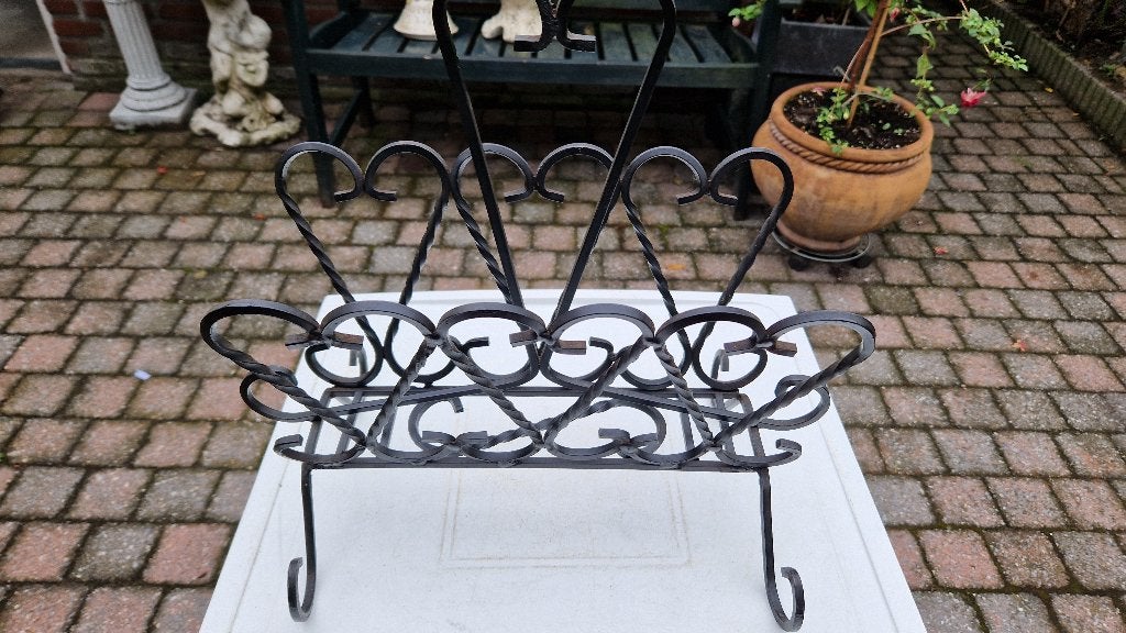 brocante oude lectuurbak smeedijzer, Huis en Inrichting, Woonaccessoires | Krantenbakken en Lectuurbakken, Lectuurbak, Ophalen of Verzenden