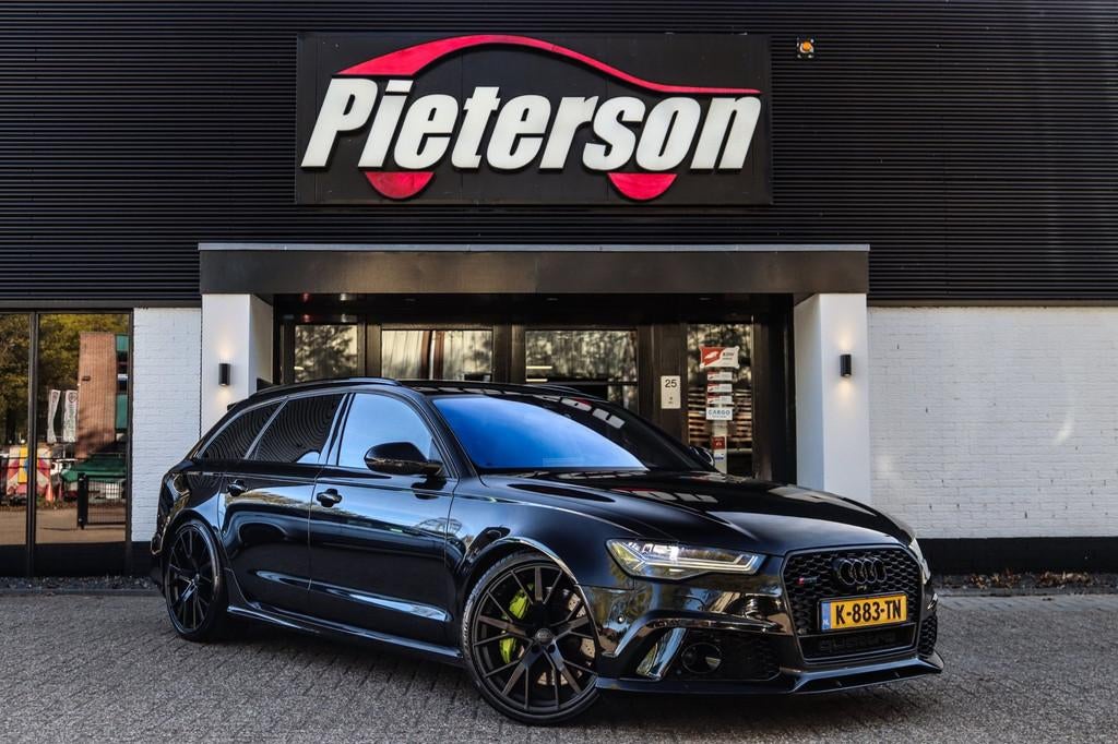Audi RS6 Avant 4.0 TFSI Quattro 700PK ABT SOFTCLOSE CARBON, Auto's, Audi, Bedrijf, Te koop, RS6, 360° camera, 4x4, ABS, Achteruitrijcamera