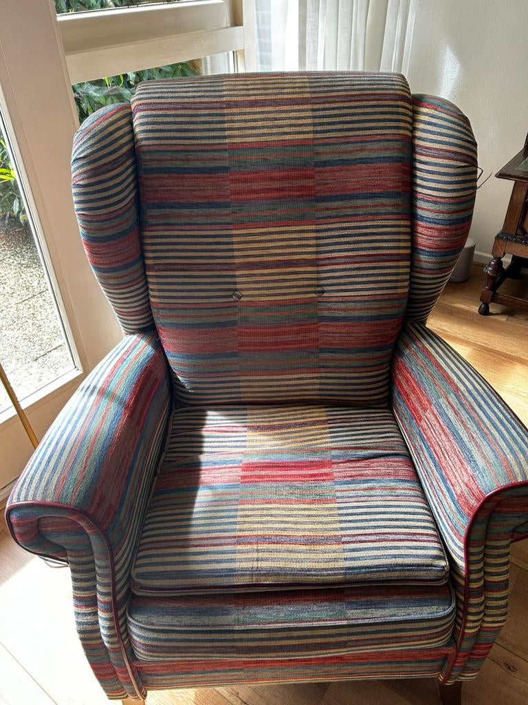 Oorfauteuil merk Raanhuis, Huis en Inrichting, Fauteuils, Ophalen, Gebruikt, Klassiek, 75 tot 100 cm