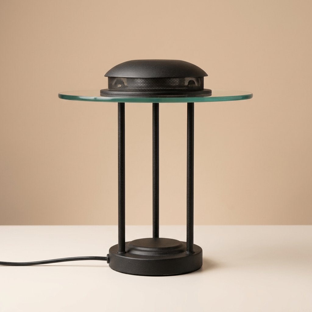 Vintage halogeenlamp van Mors International-Deventer 1980s, Gebruikt, Vintage, Dimbaar, Ophalen of Verzenden