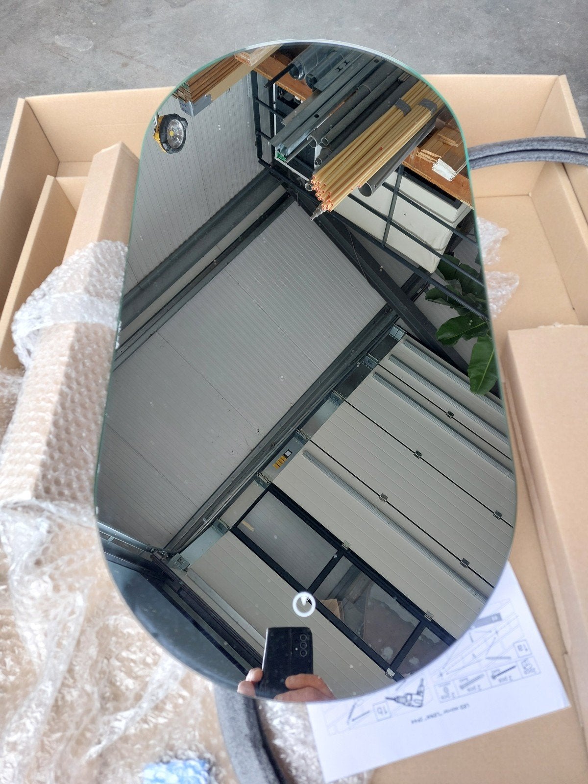 2 x Veris Lena LED spiegel 400x800 met dimmer