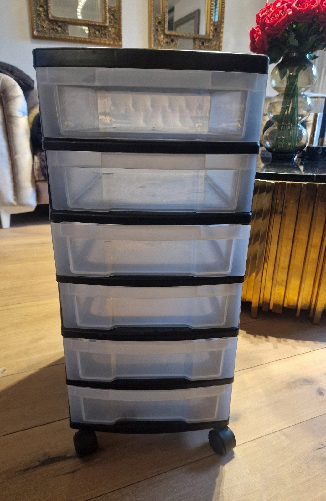 Handige opbergkast met 6 laden op wieltjes, Ophalen, Gebruikt, Modern, functioneel, 5 laden of meer
