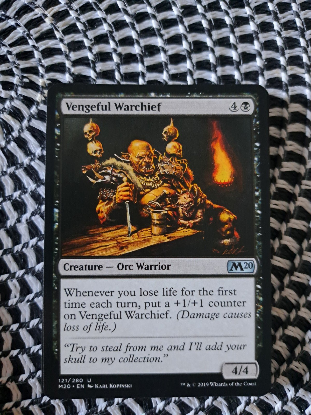 Vengeful Warchief - Magic: The Gathering Kaart, Hobby en Vrije tijd, Verzenden, Zo goed als nieuw, Losse kaart