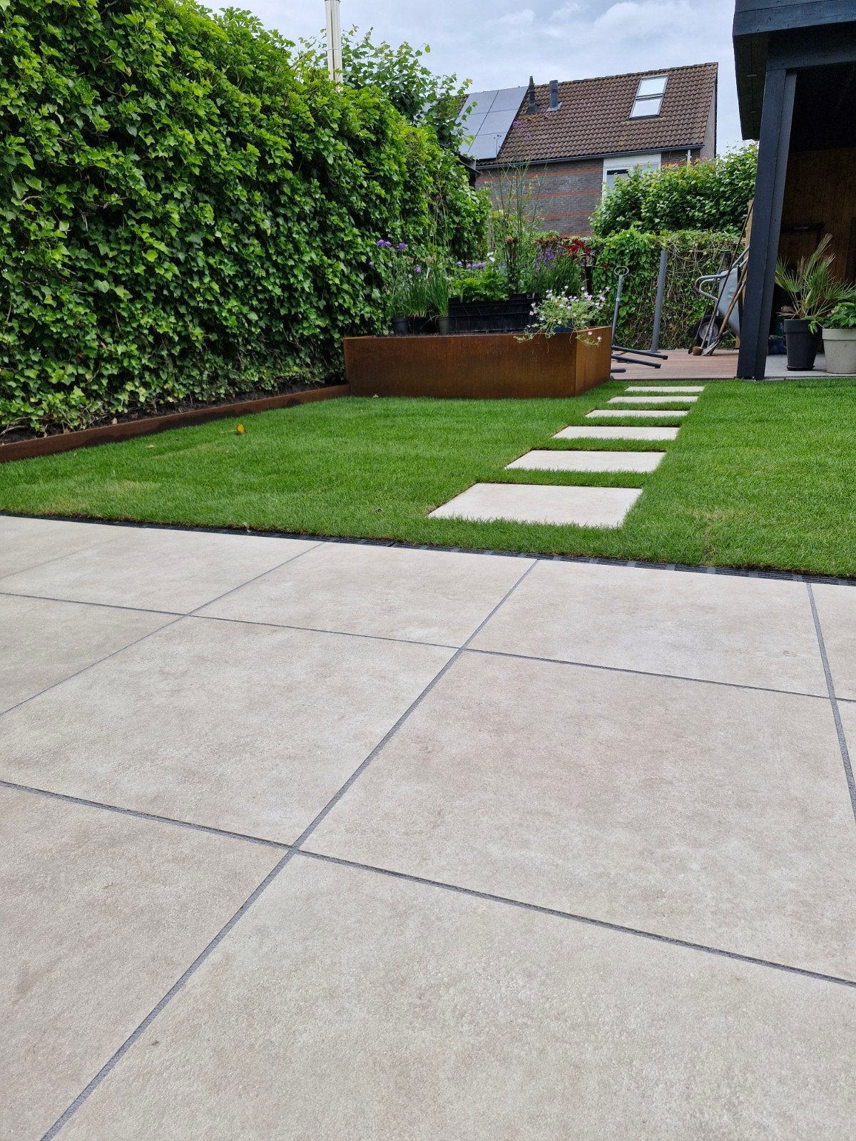 7stk Keramische tuintegels 60x60, Ophalen, Keramiek, Nieuw, Minder dan 5 m²