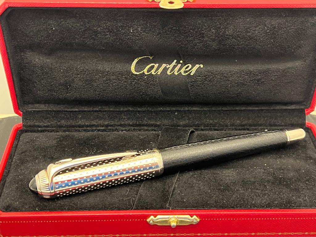 Cartier Roadster Driving Roller Ball Pen, Verzamelen, Pennenverzamelingen, Overige merken, Balpen, Met doosje, Ophalen of Verzenden