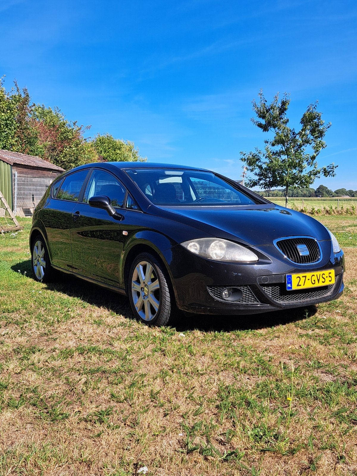 Seat Leon 1.6 75KW 2008 Zwart, Auto's, Seat, 4 cilinders, Leon, Zwart, 1200 kg