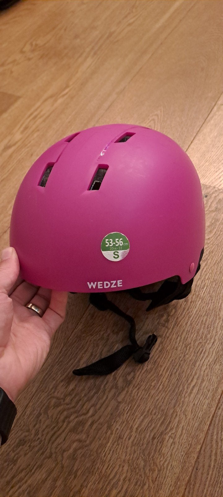 Roze Wedze skihelm, maat 53-56 cm, verstelbaar, Overige merken, Gebruikt, Overige typen, Ophalen of Verzenden