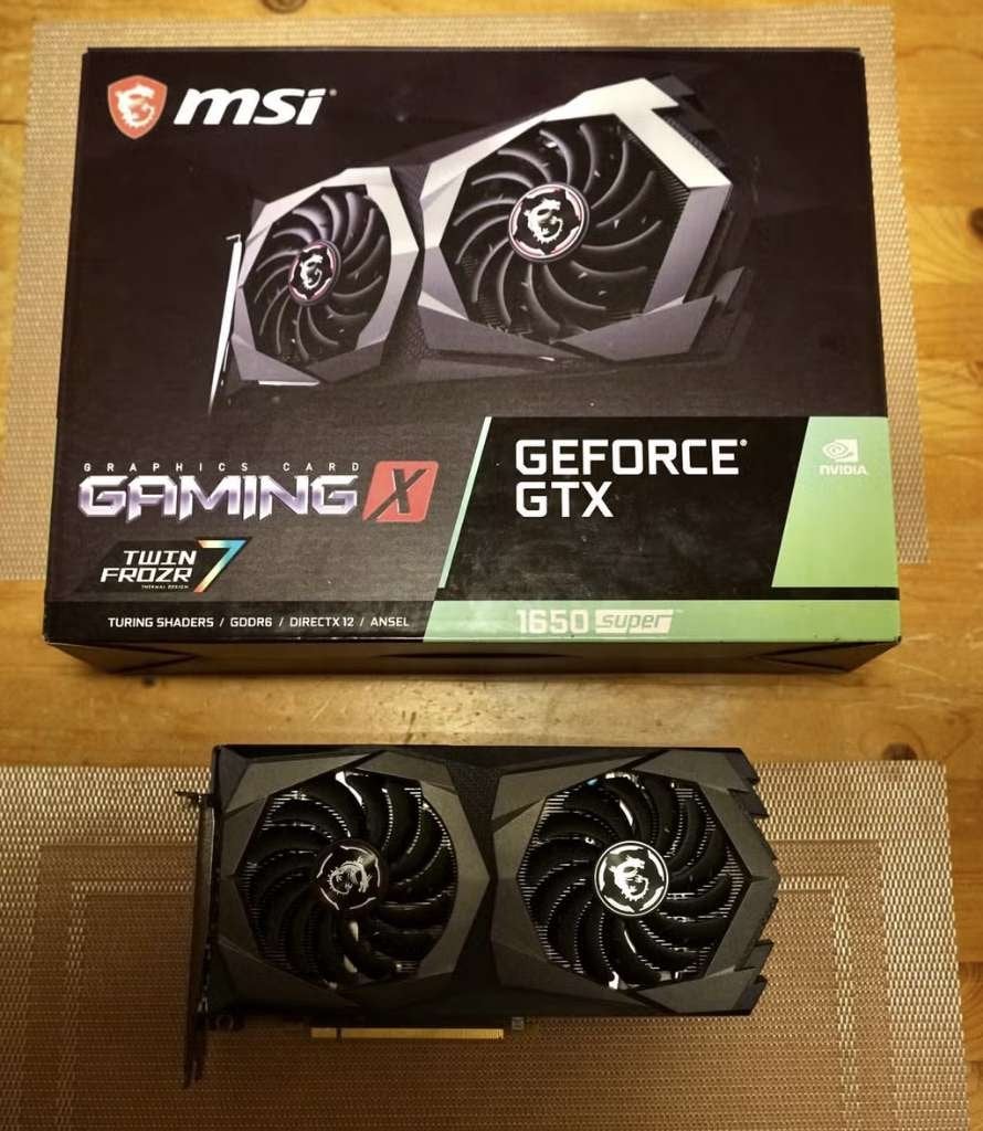 MSI nVidia GTX 1650 Super Gaming-X, PCI-Express 3, GDDR6, Ophalen of Verzenden, Zo goed als nieuw