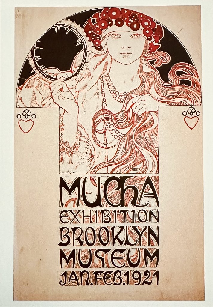0006 ALPHONSE MUCHA ~ Mucha Brooklyn Museum, Verzenden, 1980 tot heden, Ongelopen, Overige thema's