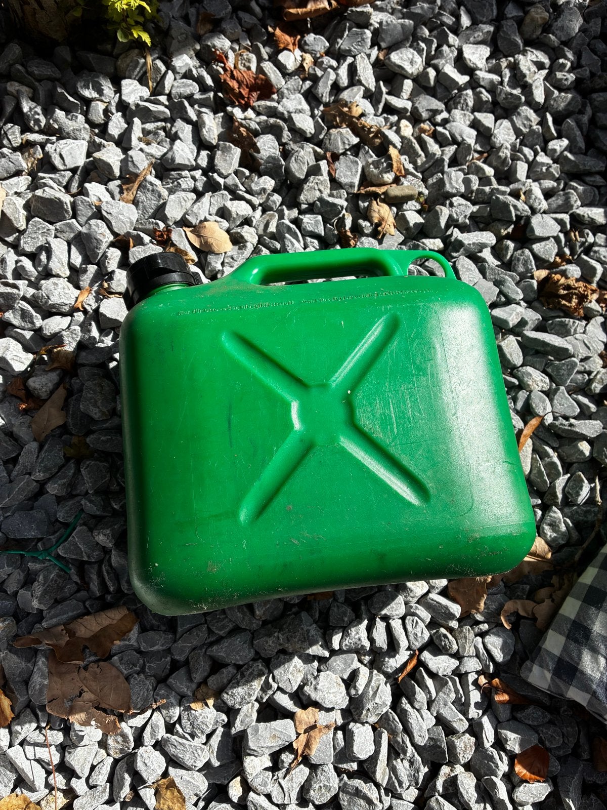 Groene jerrycan - 5 liter, Ophalen